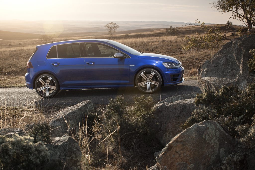 The VW Golf R. The VW Golf R.